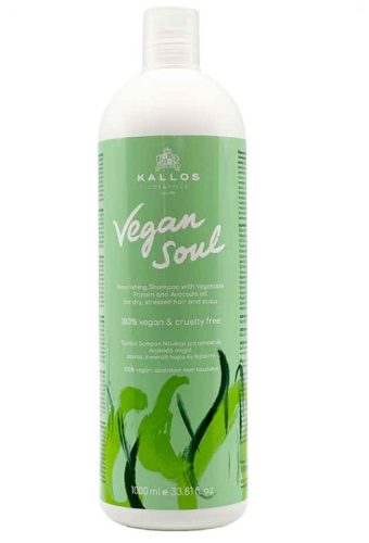Kallos Vegan Soul Tápláló Sampon, száraz hajra, fejbőrre, 1000 ml 