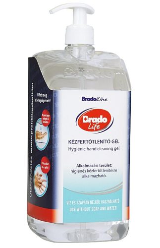 BradoLife kézfertőtlenítő gél 1500ml