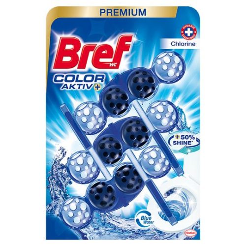 Bref Color Aktiv+ Chlorine WC frissítő 3x50g