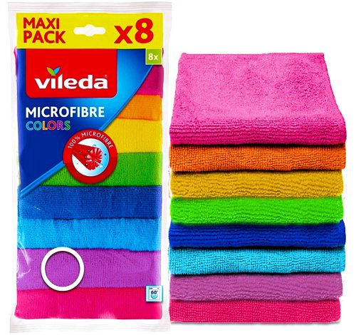 Vileda Color 8 színű mikroszálas kendő 8db