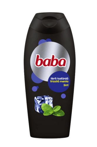 Baba 2in1 frissítő menta férfi tusfürdő 400 ml