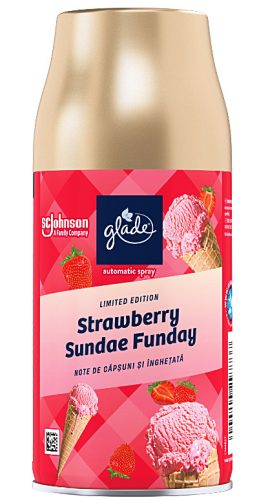 Glade Automatic Spray Strawberry Sundae Funday automata légfrissítő utántöltő 269 ml