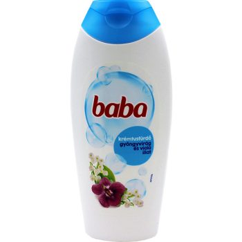 Baba krémtusfürdő gyöngyvirág és viola illattal 400 ml