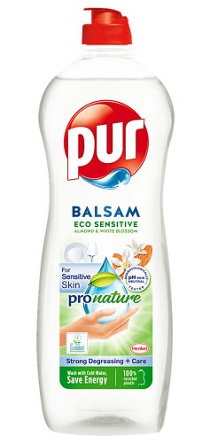 Pur Balsam Eco Sensitive ProNature Almond & White Blossom kézi mosogatószer 750 ml