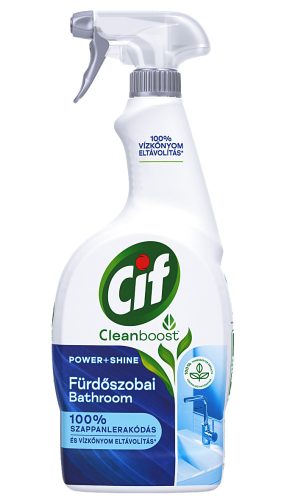 CIF Cleanboost Power & Shine fürdőszobai tisztító spray 750 ml