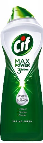 Cif Max Power 3 Action Spring Fresh súrolótej fehérítővel 650ml