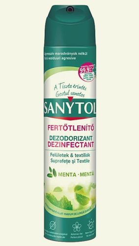 Sanytol Menta fertőtlenítő, légfrissítő és szagtalanító aeroszol 300ml