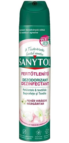 Sanytol Fehér Virágok fertőtlenítő, légfrissítő és szagtalanító aeroszol 300ml