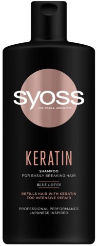 Syoss Keratin sampon könnyen töredező hajra 440ml