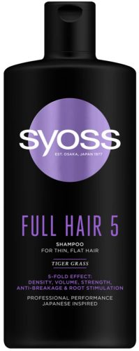 Syoss Full Hair 5 sampon vékony szálú, lelapult hajra 440ml