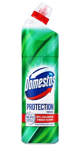 Domestos Protection Eucalyptus & Wild mint klórmentes, fertőtlenítő hatású tisztító gél 700ml