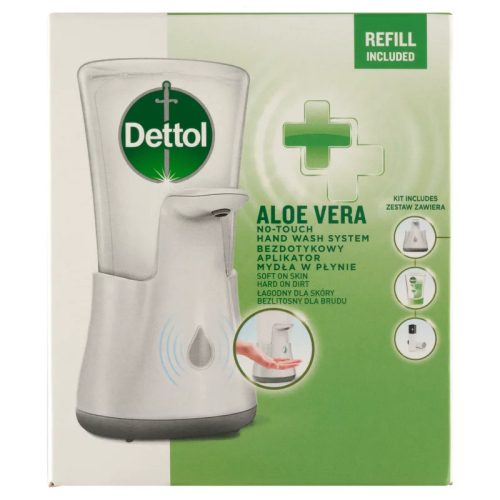 Dettol érintés nélküli kézmosó készülék és aloe verás utántöltő 250 ml