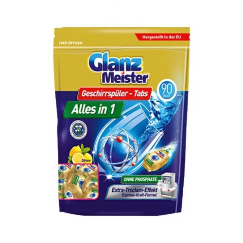 Glanz Meister All in 1 Zitrone mosogatógép tabletta 90db