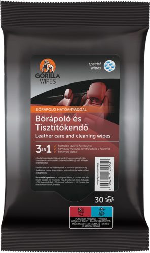 Gorilla bőrápoló és tisztítókendő 30db