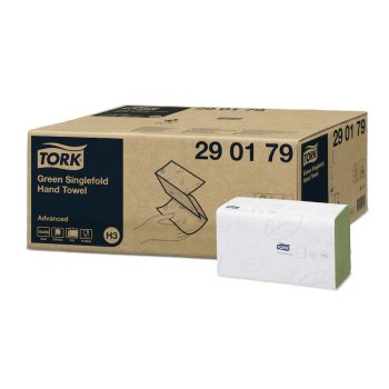   Tork Singlefold 290179 H3 rendszerű, Z hajtogatott, zöld kéztörlő papír 20x150 lap
