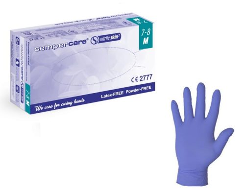 Sempercare Skin2 kék nitril kesztyű 200db M-L méret