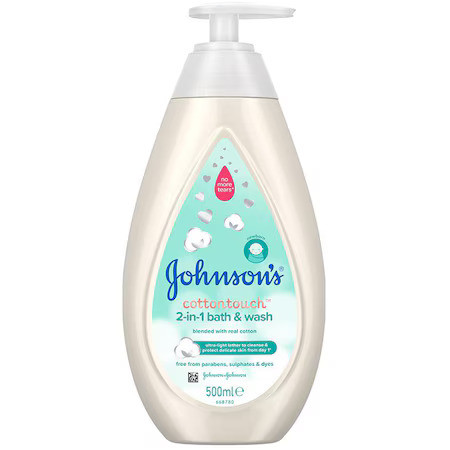 Johnson's® Baby Cottontouch™ arc- és testápoló 500ml