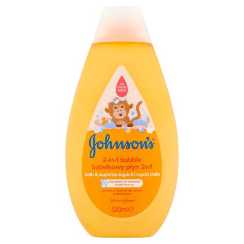 Johnson's® 2 in 1 Bubble buborékos fürdető és tusfürdő gyermekeknek 500ml