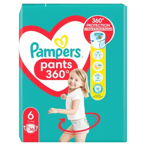 Pampers Pants bugyipelenka, méret: 6, 36 db pelenka, 14-19 kg