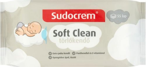 Sudocrem Soft Clean nedves törlőkendő 55db